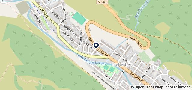 Map showing the location of New Road Garage