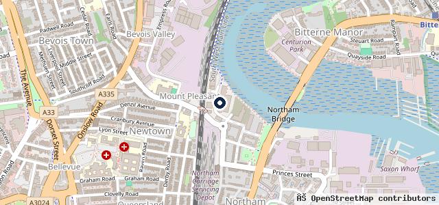Map showing the location of Taj Mot Station
