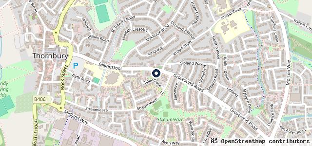 Map showing the location of Thornbury Motors