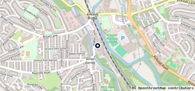 Map showing the location of The Garage