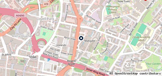Map showing the location of V A S Garage Services Leeds