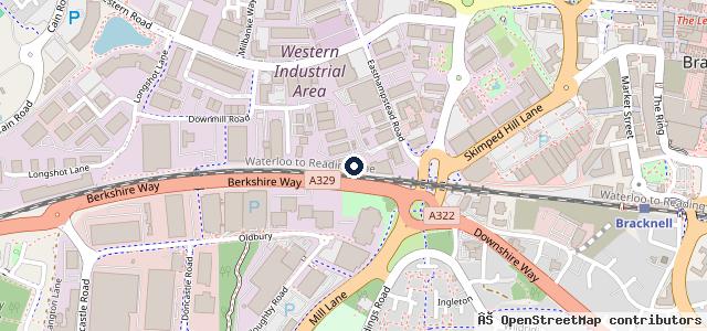 Map showing the location of Veetec (bracknell)