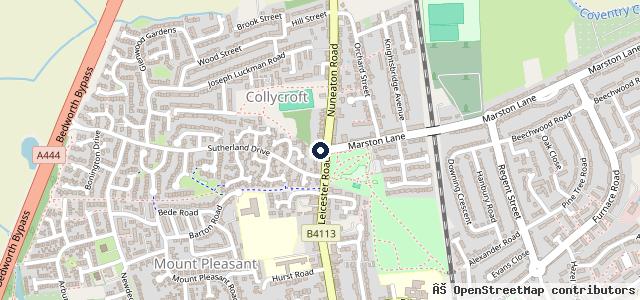 Map showing the location of VoltZ,Bedworth MOT Centre Ltd