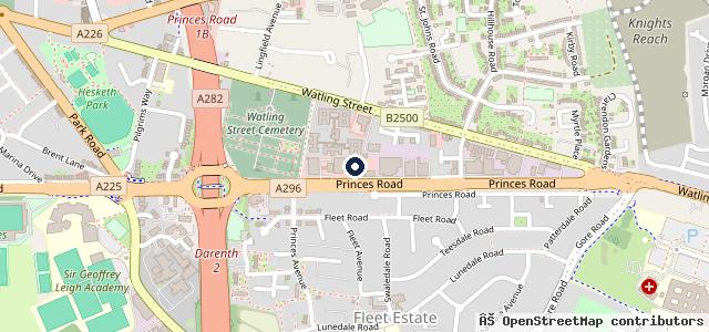Map showing the location of Vauxhall W J King Garages Dartford