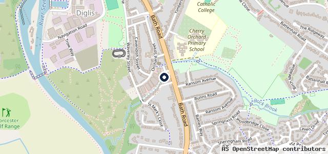 Map showing the location of Aqs Autocentres
