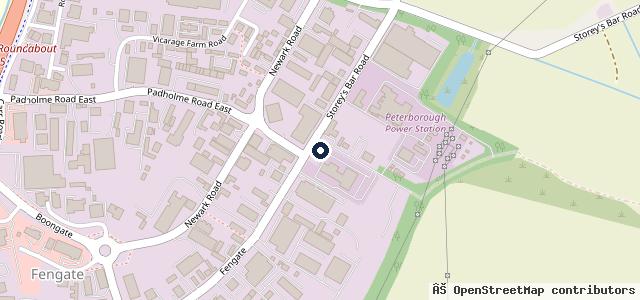 Map showing the location of Stanground Autos