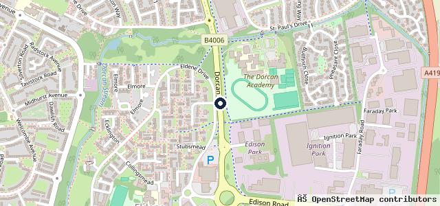 Map showing the location of Marshall BYD Swindon