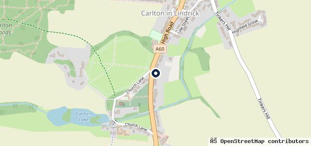 Map showing the location of South Carlton Motors