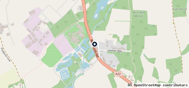 Map showing the location of Woodcock Service Station Ltd