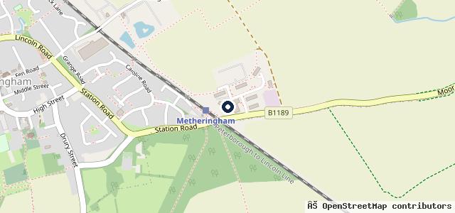 Map showing the location of P A Porter