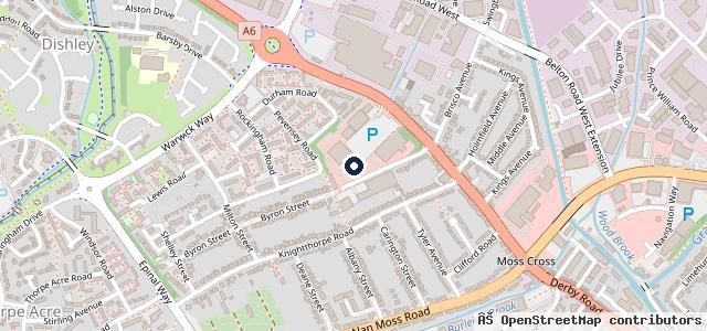 Map showing the location of Halfords Autocentre