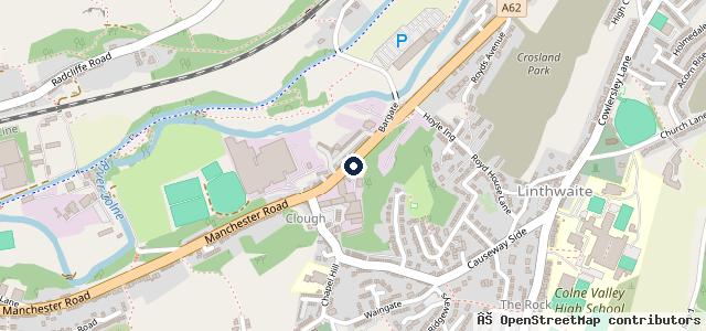 Map showing the location of Reliance Garage Huddersfield Ltd