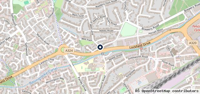 Map showing the location of Arthurs Bridge Garage
