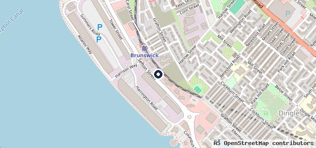 Map showing the location of Brunswick MOT &amp; Service Centre | Liverpool
