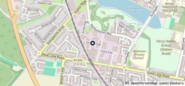 Map showing the location of Citadel MOT Centre North East Limited