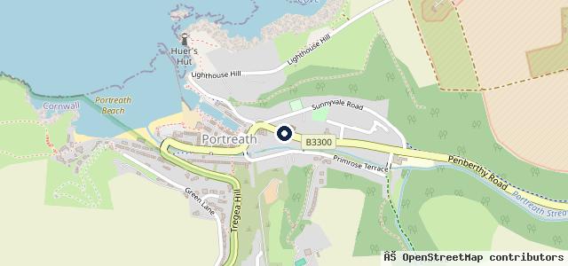 Map showing the location of Alan Roberts Garage