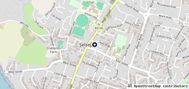 Map showing the location of Dave Lee Motors
