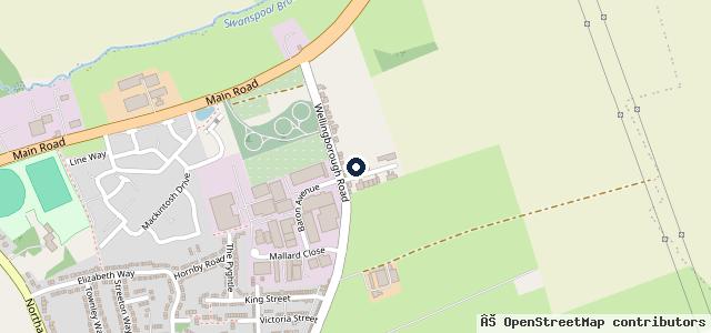 Map showing the location of Earls Barton Auto Services Ltd