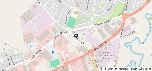 Map showing the location of John Pye Motors