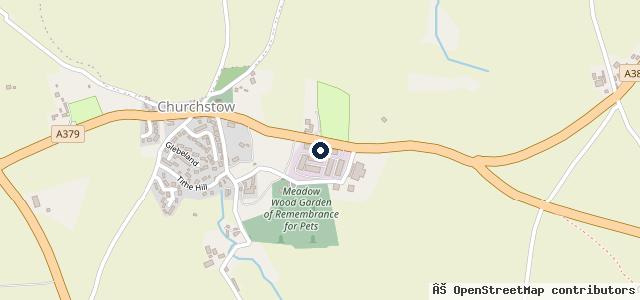 Map showing the location of South Hams Clutch and Mot Centre