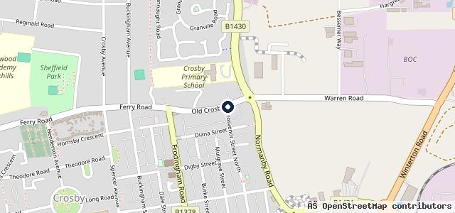 Map showing the location of Marshall BMW Scunthorpe
