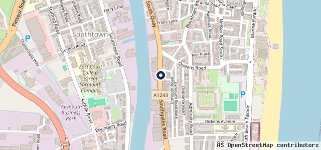 Map showing the location of Pertwee & Back Autocentre