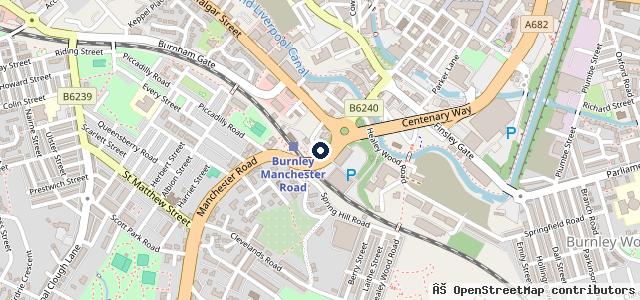 Map showing the location of Abbotts Of Burnley