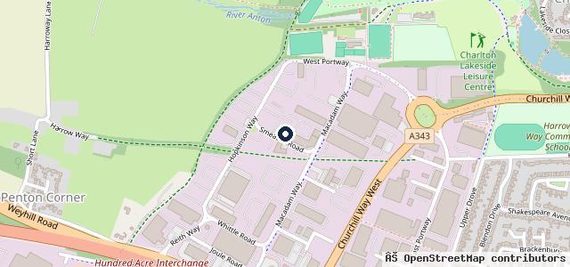 Map showing the location of Andover Ford - Foray Motor Group