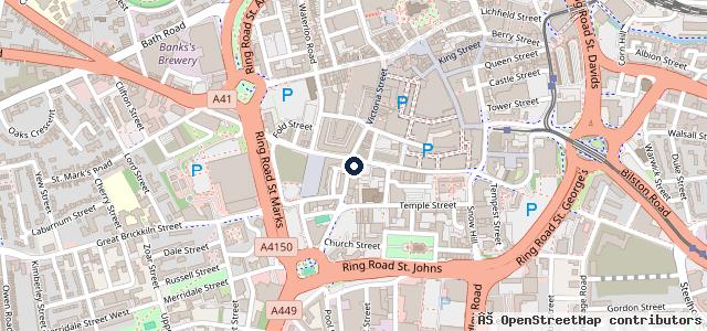 Map showing the location of Premier Tyre Services