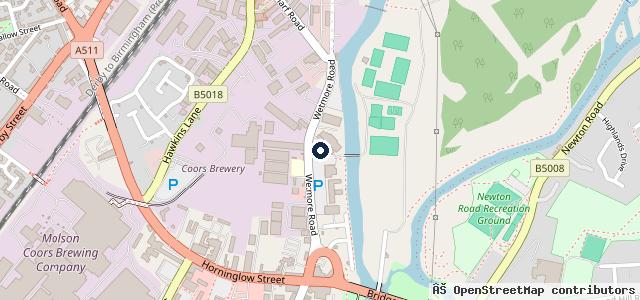 Map showing the location of Atc Burton Limited