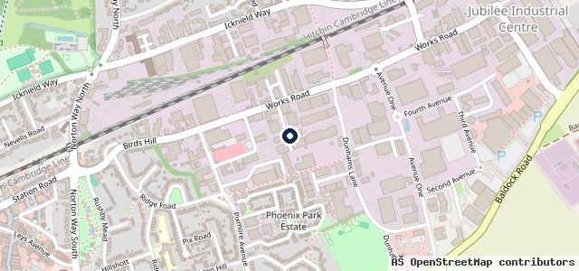 Map showing the location of Letchworth MOT Centre Autolube