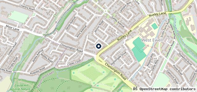 Map showing the location of Autotest (West Ewell) Ltd -- Bosch Car Service