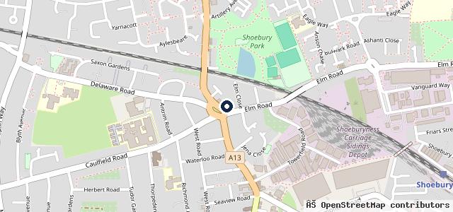 Map showing the location of Bridge Garage Sales and Servicing