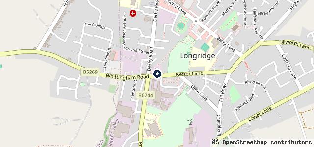 Map showing the location of Bonds of Longridge Ltd