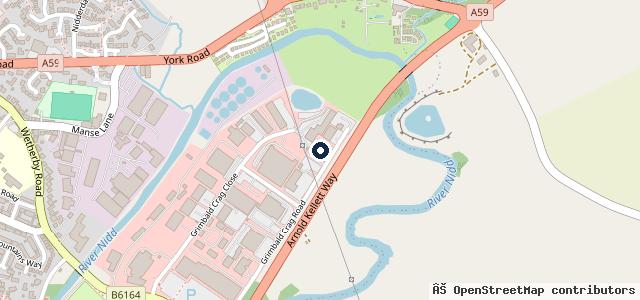Map showing the location of Kwik Fit Plus - Knaresborough