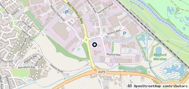 Map showing the location of Group 1 Volkswagen Exeter | Exeter