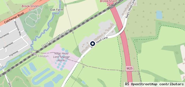 Map showing the location of Brentwood Car and Commercial MOT Centre