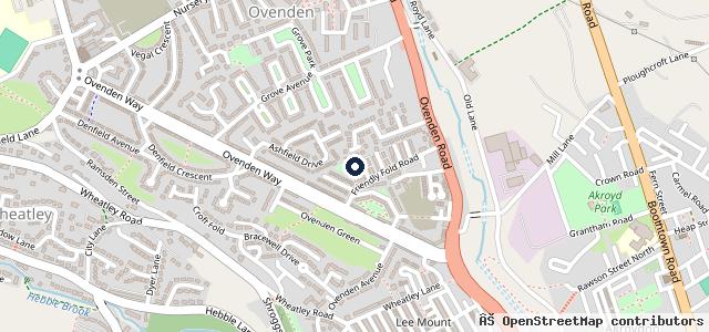 Map showing the location of Brow Bridge Garage