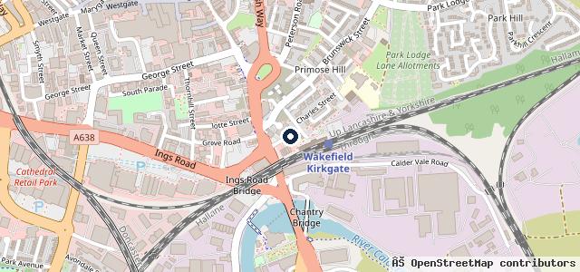 Map showing the location of Leesy Motors | Wakefield