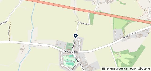Map showing the location of Chapel Lane Garage Scarning Ltd