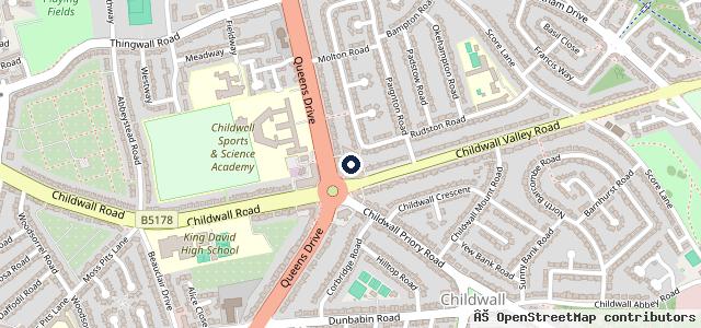 Map showing the location of Childwall Fiveways Auto Centre