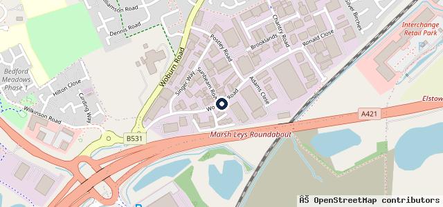 Map showing the location of Class 4 To 7 MOT Centre