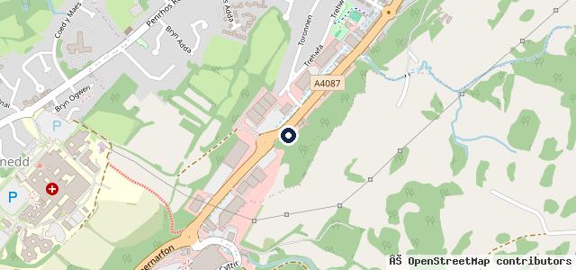 Map showing the location of College Motors (Bangor) Ltd | Bangor