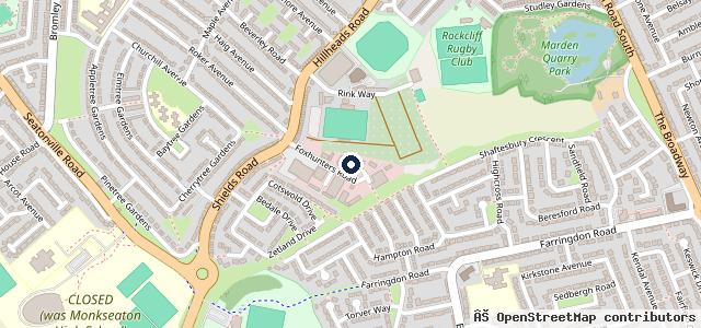 Map showing the location of Oakwood Bodyshop