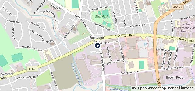Map showing the location of Darvill's Pets Gardens and Florist