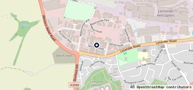 Map showing the location of D C B Auto's