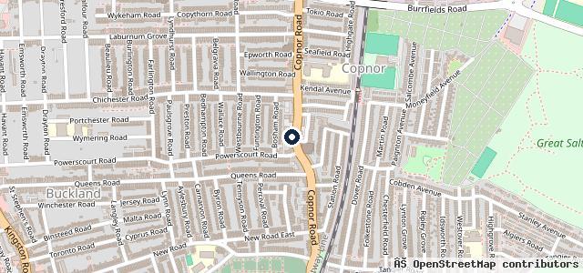 Map showing the location of Derby Motors Copnor Ltd
