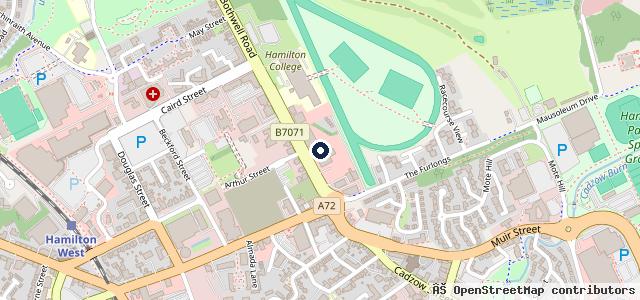 Map showing the location of Douglas Park BMW Hamilton