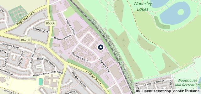 Map showing the location of Evans Halshaw DAF Sheffield