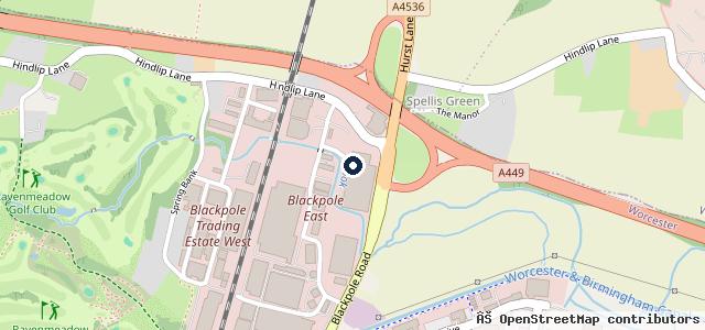 Map showing the location of Exhaust, Tyres & Batteries - Wholesale
